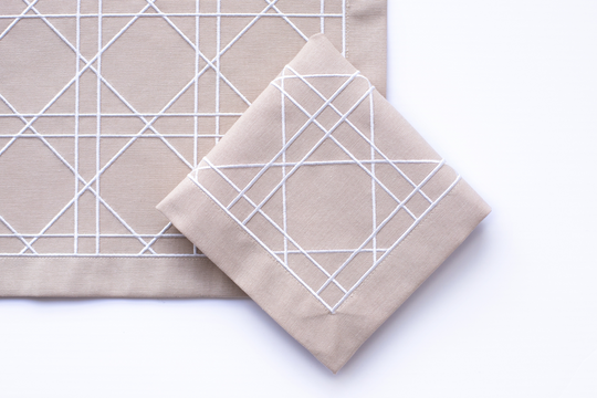 Rattan Linen Placemat Set